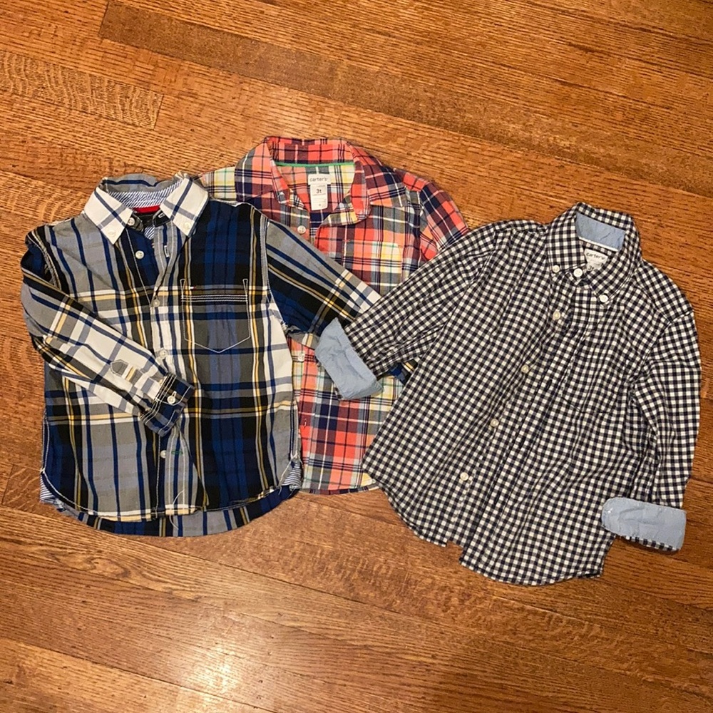 Bundle boys long sleeve shirts 3T